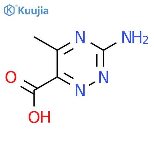 3-Amino-5-methyl-1,2,4-triazine-6-carboxylic acid structure