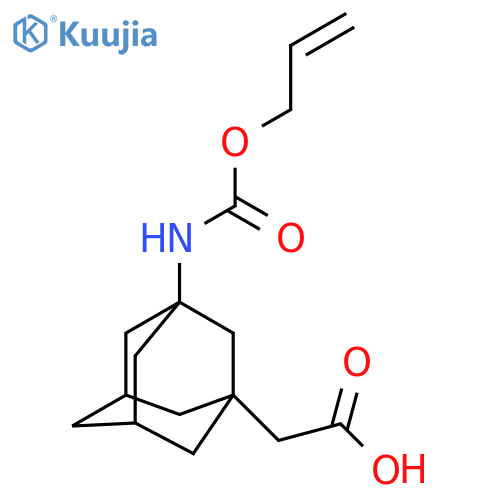 2-(3-{[(Prop-2-en-1-yloxy)carbonyl]amino}adamantan-1-yl)acetic acid structure