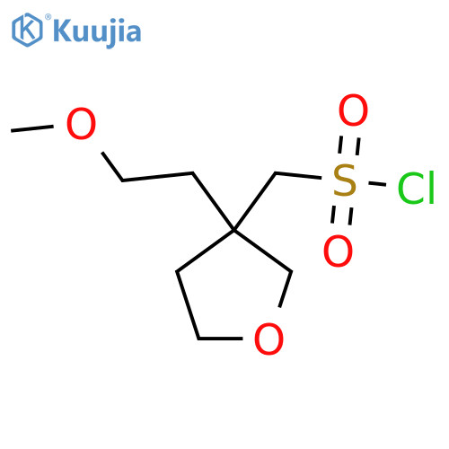 [3-(2-Methoxyethyl)oxolan-3-yl]methanesulfonyl chloride structure