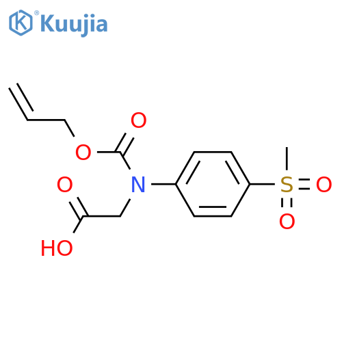 2-[(4-Methanesulfonylphenyl)[(prop-2-en-1-yloxy)carbonyl]amino]acetic acid structure