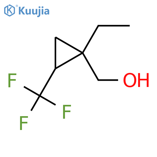 [1-Ethyl-2-(trifluoromethyl)cyclopropyl]methanol structure