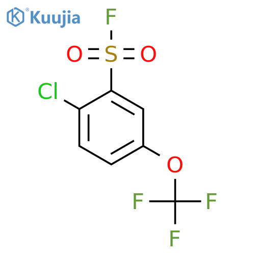 2-Chloro-5-(trifluoromethoxy)benzene-1-sulfonyl fluoride structure