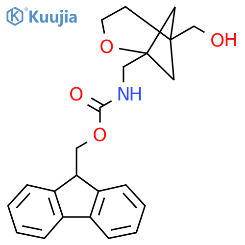 (9H-fluoren-9-yl)methyl N-{[5-(hydroxymethyl)-2-oxabicyclo[3.1.1]heptan-1-yl]methyl}carbamate structure
