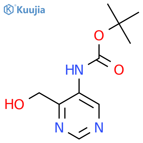 tert-butyl N-[4-(hydroxymethyl)pyrimidin-5-yl]carbamate structure