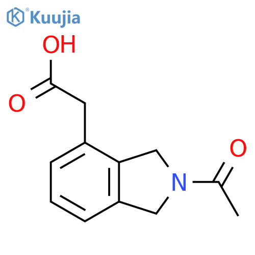 2-(2-acetyl-2,3-dihydro-1H-isoindol-4-yl)acetic acid structure
