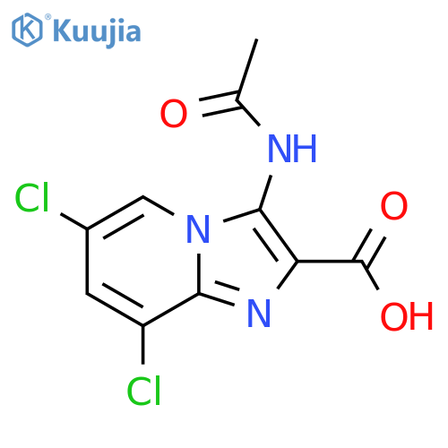 6,8-Dichloro-3-acetamidoimidazo[1,2-a]pyridine-2-carboxylic acid structure
