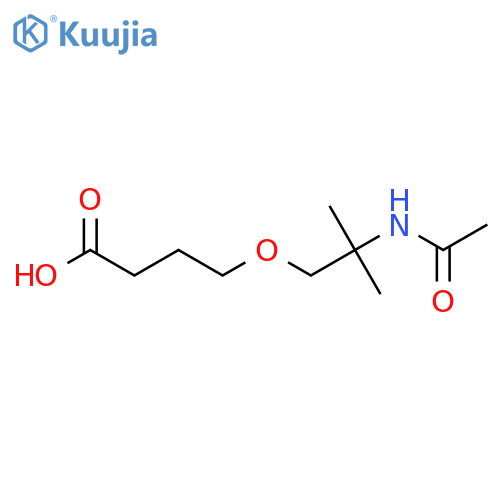 4-(2-Acetamido-2-methylpropoxy)butanoic acid structure
