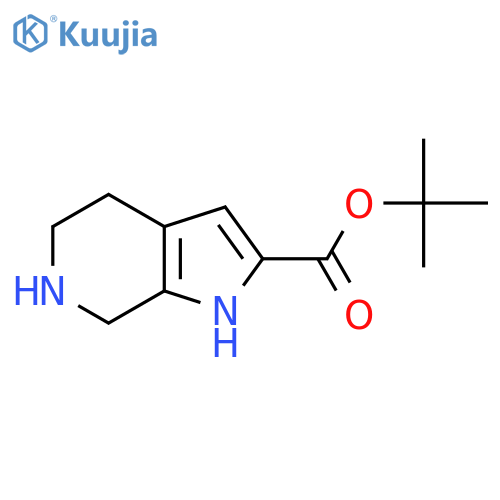 tert-butyl 1H,4H,5H,6H,7H-pyrrolo2,3-cpyridine-2-carboxylate structure