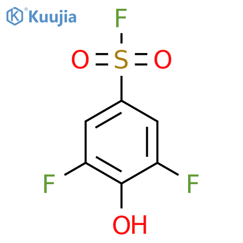 3,5-Difluoro-4-hydroxybenzene-1-sulfonyl fluoride structure