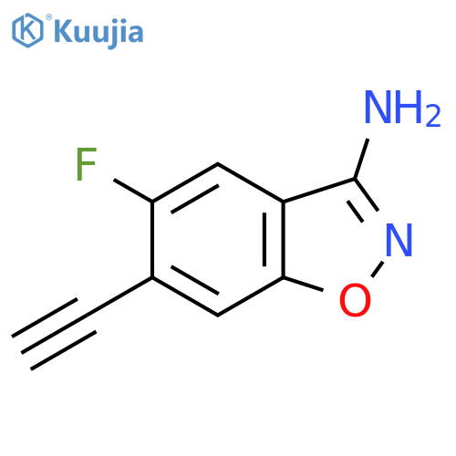 6-Ethynyl-5-fluoro-1,2-benzoxazol-3-amine structure