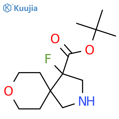 Tert-butyl 4-fluoro-8-oxa-2-azaspiro[4.5]decane-4-carboxylate structure