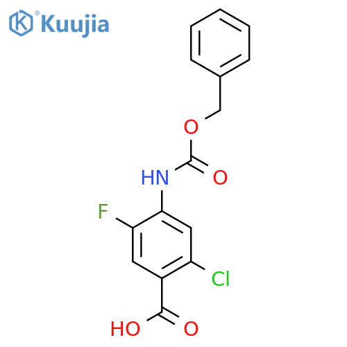 4-{[(Benzyloxy)carbonyl]amino}-2-chloro-5-fluorobenzoic acid structure