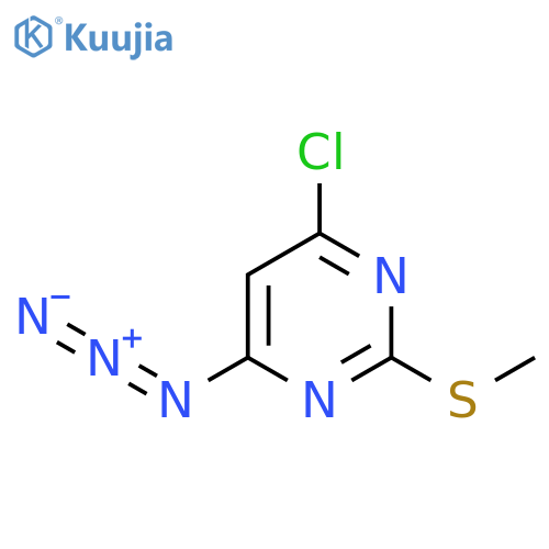 4-Azido-6-chloro-2-(methylsulfanyl)pyrimidine structure