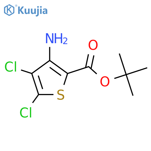 Tert-butyl 3-amino-4,5-dichlorothiophene-2-carboxylate structure