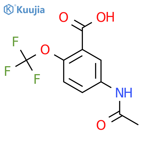 5-Acetamido-2-(trifluoromethoxy)benzoic acid structure