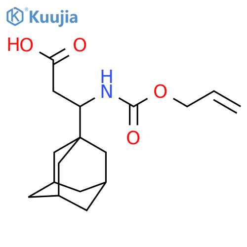 3-(Adamantan-1-yl)-3-{[(prop-2-en-1-yloxy)carbonyl]amino}propanoic acid structure