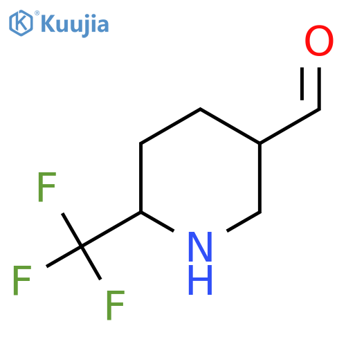 6-(Trifluoromethyl)piperidine-3-carbaldehyde structure
