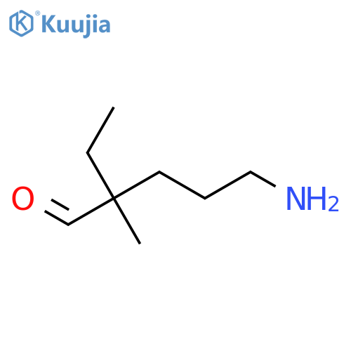 5-Amino-2-ethyl-2-methylpentanal structure