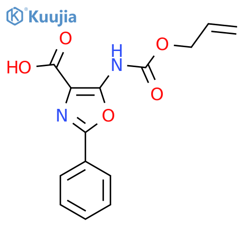 2-Phenyl-5-{[(prop-2-en-1-yloxy)carbonyl]amino}-1,3-oxazole-4-carboxylic acid structure