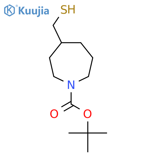 Tert-butyl 4-(sulfanylmethyl)azepane-1-carboxylate structure