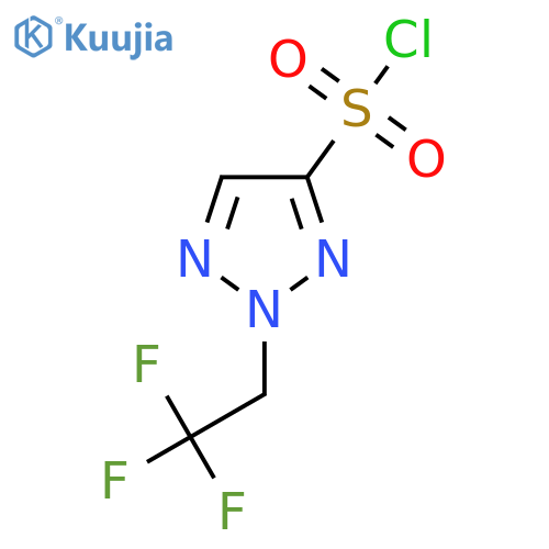 2-(2,2,2-trifluoroethyl)-2H-1,2,3-triazole-4-sulfonyl chloride structure