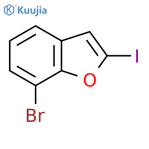 7-Bromo-2-iodo-1-benzofuran structure