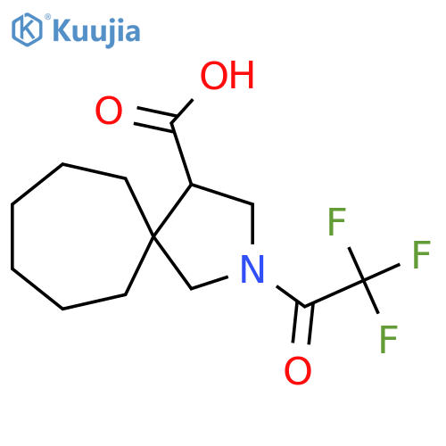 2-(2,2,2-Trifluoroacetyl)-2-azaspiro[4.6]undecane-4-carboxylic acid structure