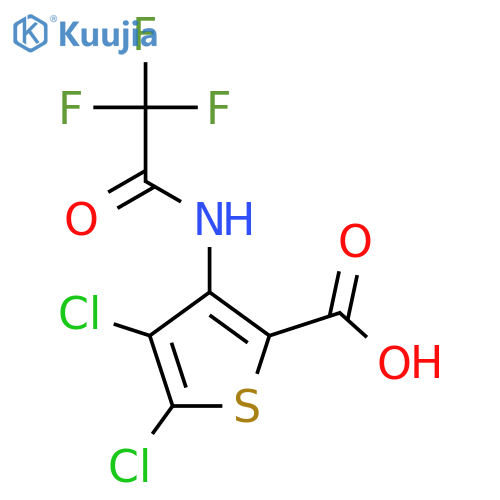 4,5-Dichloro-3-(2,2,2-trifluoroacetamido)thiophene-2-carboxylic acid structure