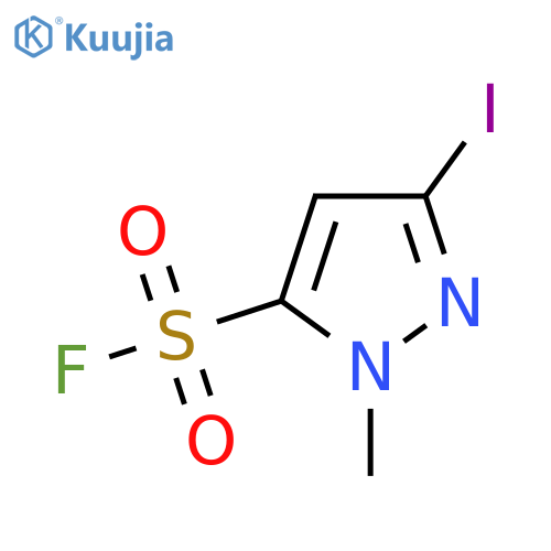 3-iodo-1-methyl-1H-pyrazole-5-sulfonyl fluoride structure