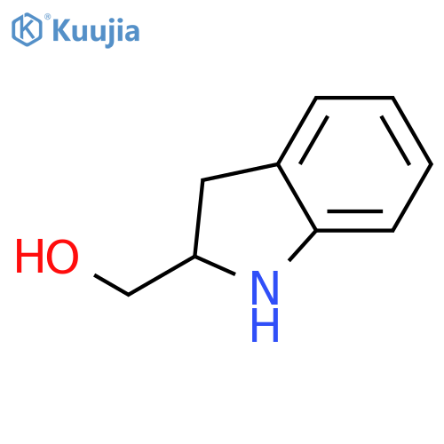 (2S)-2,3-dihydro-1H-indol-2-ylmethanol structure
