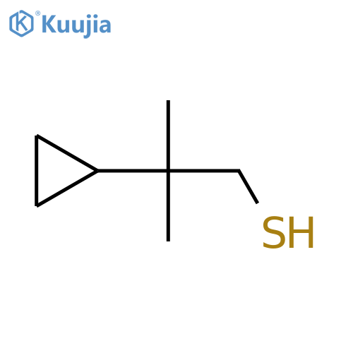 2-Cyclopropyl-2-methylpropane-1-thiol structure