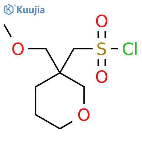 [3-(Methoxymethyl)oxan-3-yl]methanesulfonyl chloride structure