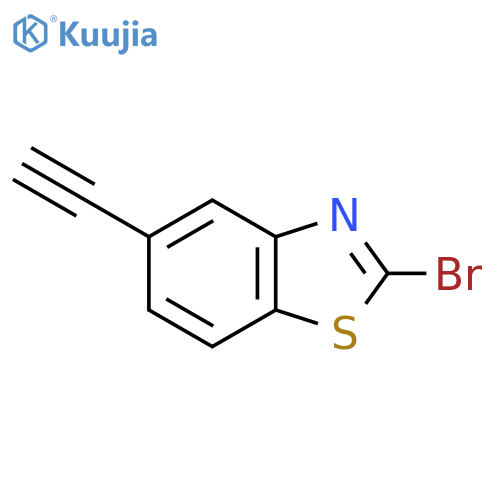 2-Bromo-5-ethynyl-1,3-benzothiazole structure