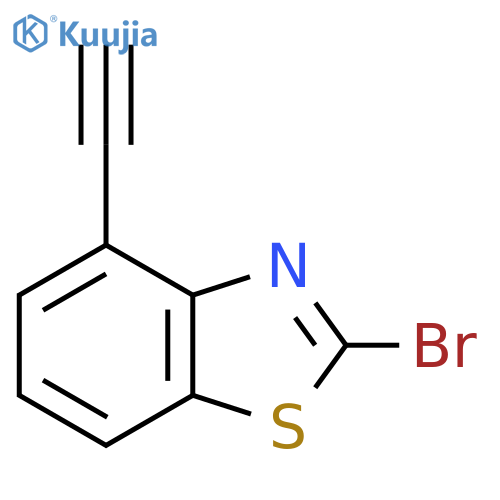 2-Bromo-4-ethynyl-1,3-benzothiazole structure
