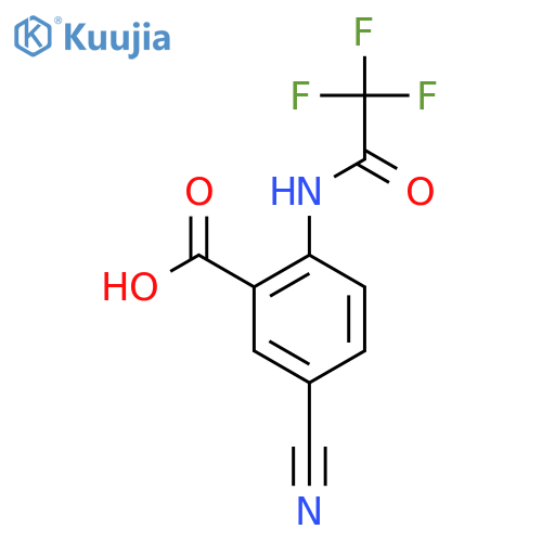 5-Cyano-2-(2,2,2-trifluoroacetamido)benzoic acid structure