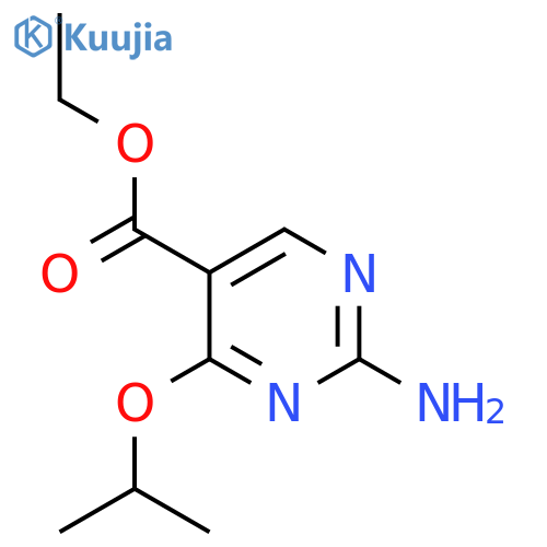 Ethyl 2-amino-4-(propan-2-yloxy)pyrimidine-5-carboxylate structure
