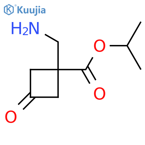 Propan-2-yl 1-(aminomethyl)-3-oxocyclobutane-1-carboxylate structure