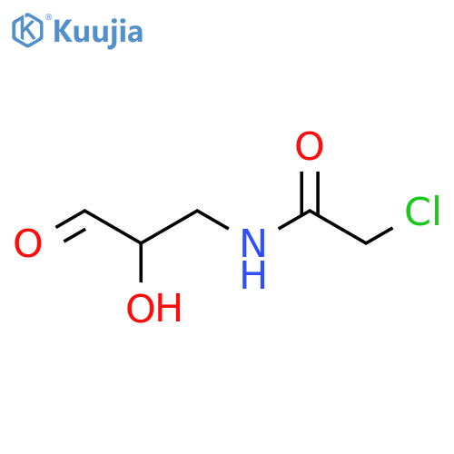 2-chloro-N-(2-hydroxy-3-oxopropyl)acetamide structure