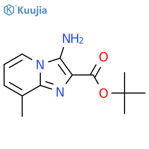 tert-butyl 3-amino-8-methylimidazo1,2-apyridine-2-carboxylate structure