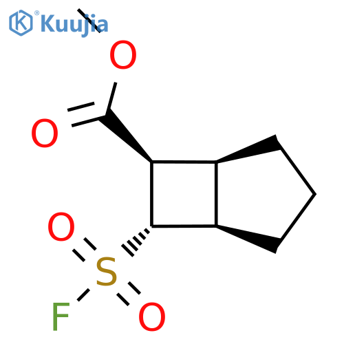 rac-methyl (1R,5S,6R,7S)-7-(fluorosulfonyl)bicyclo3.2.0heptane-6-carboxylate structure