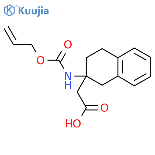 2-(2-{[(Prop-2-en-1-yloxy)carbonyl]amino}-1,2,3,4-tetrahydronaphthalen-2-yl)acetic acid structure