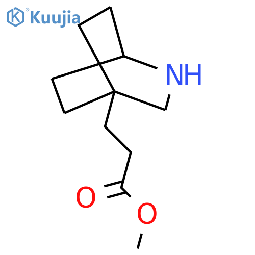 Methyl 3-{2-azabicyclo[2.2.2]octan-4-yl}propanoate structure
