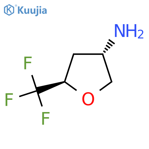 rac-(3R,5S)-5-(trifluoromethyl)oxolan-3-amine structure