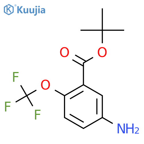 Tert-butyl 5-amino-2-(trifluoromethoxy)benzoate structure