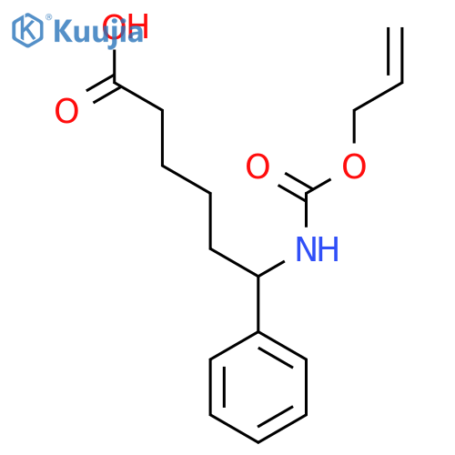 6-Phenyl-6-{[(prop-2-en-1-yloxy)carbonyl]amino}hexanoic acid structure