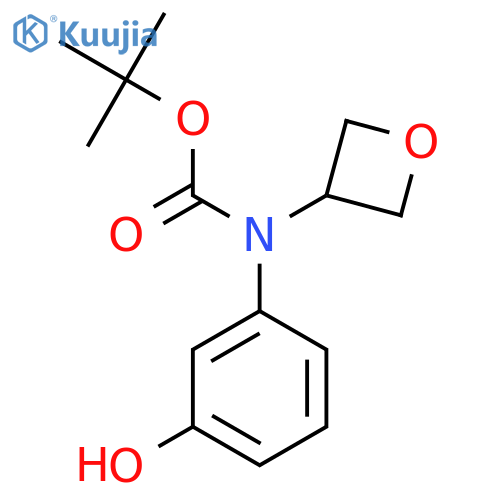 tert-butyl N-(3-hydroxyphenyl)-N-(oxetan-3-yl)carbamate structure