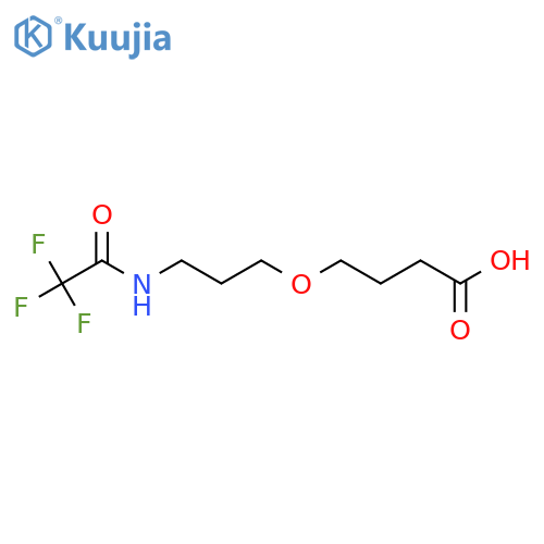 4-[3-(2,2,2-Trifluoroacetamido)propoxy]butanoic acid structure