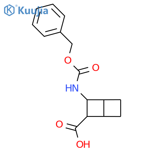 3-{[(Benzyloxy)carbonyl]amino}bicyclo[2.2.0]hexane-2-carboxylic acid structure