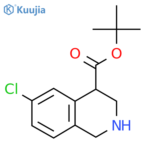 Tert-butyl 6-chloro-1,2,3,4-tetrahydroisoquinoline-4-carboxylate structure