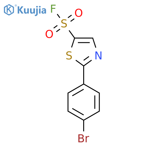 2-(4-Bromophenyl)-1,3-thiazole-5-sulfonyl fluoride structure
